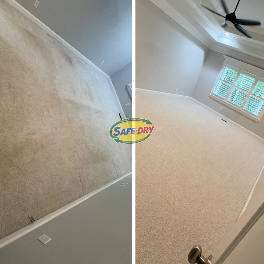 Before and After Carpet Cleaning